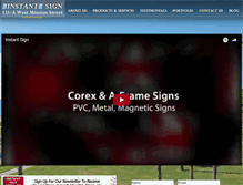 Tablet Screenshot of instantsignsb.com